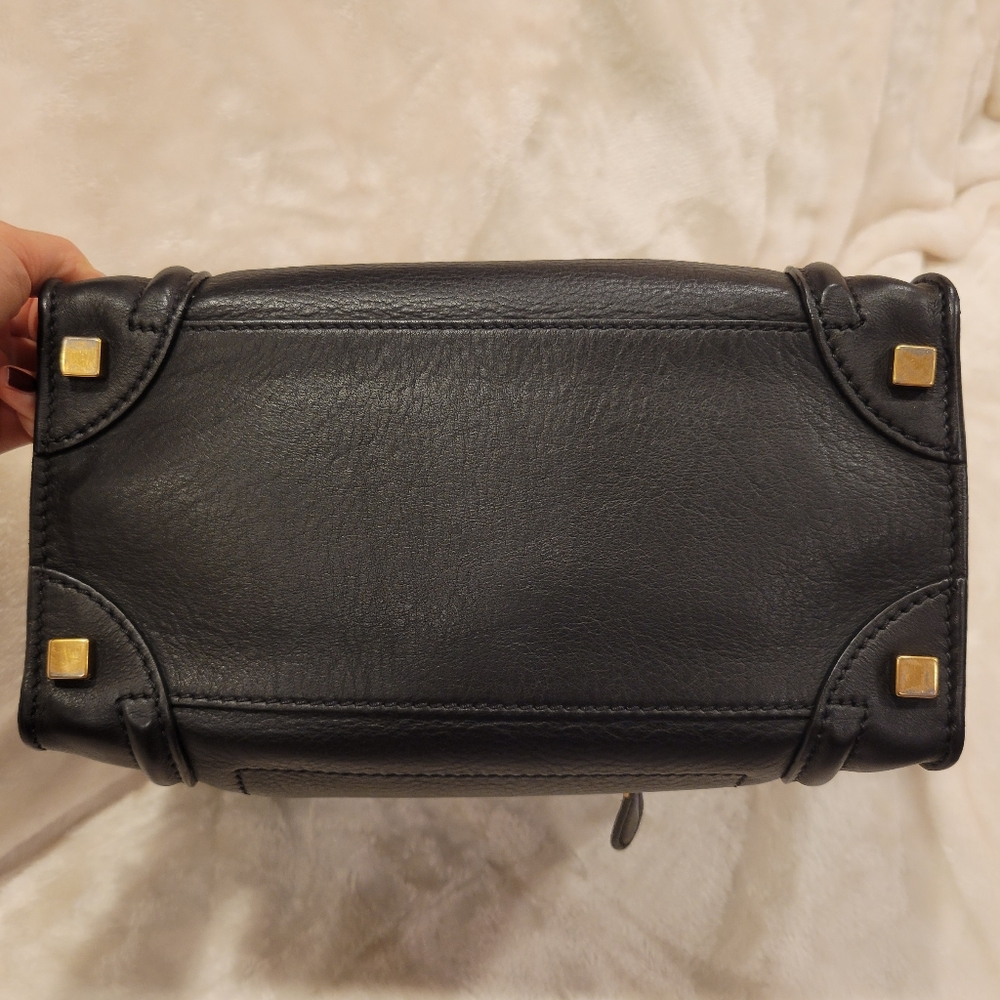 Celine Micro Luggage Tote Bag in black - Picture 3 of 16